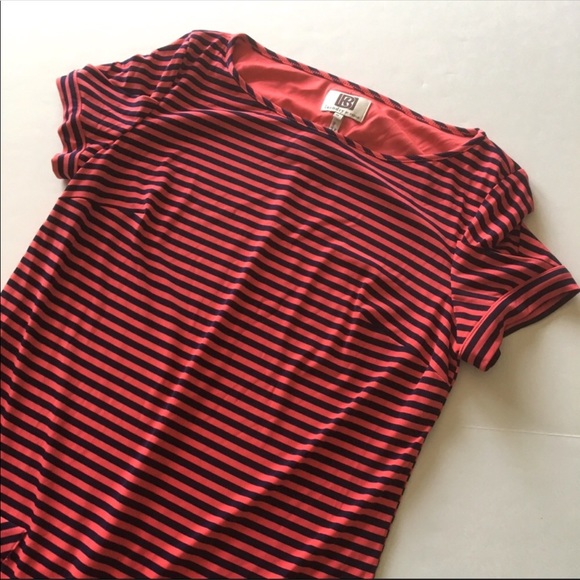 ❌SOLD❌ • Laundry Striped Shift Dress Pockets K33 - Picture 3 of 8